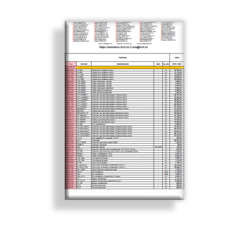 Прайс-лист от производителя AN-MOTORS